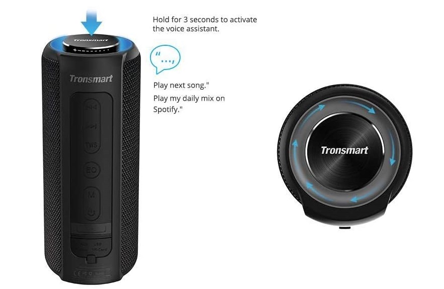 Tronsmart Element T6 Plus Bluetoothi kõlarite ülevaade: vali, mürav, lihtne kasutada