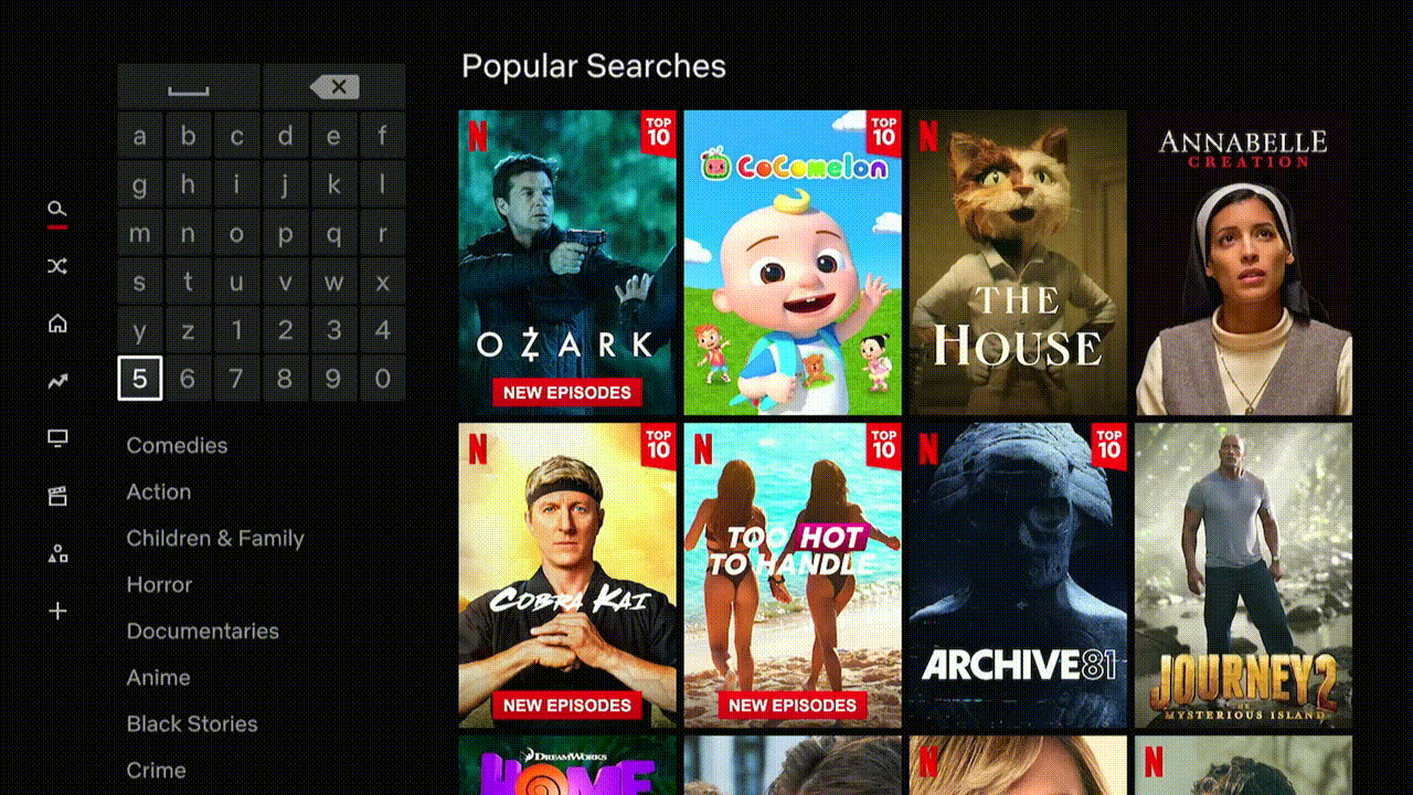 Le nouveau menu "Catégories" de Netflix pourrait faciliter la navigation par genre