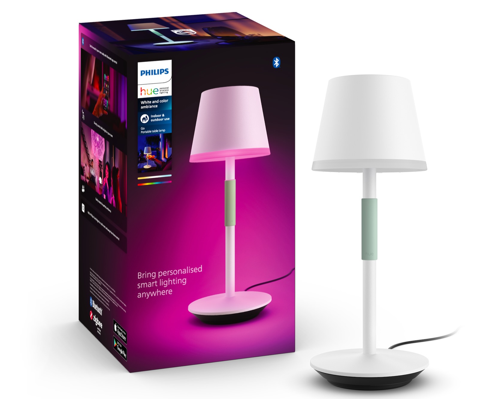 Philips Hue apresenta candeeiro de mesa Go portátil e interruptor Tap renovado